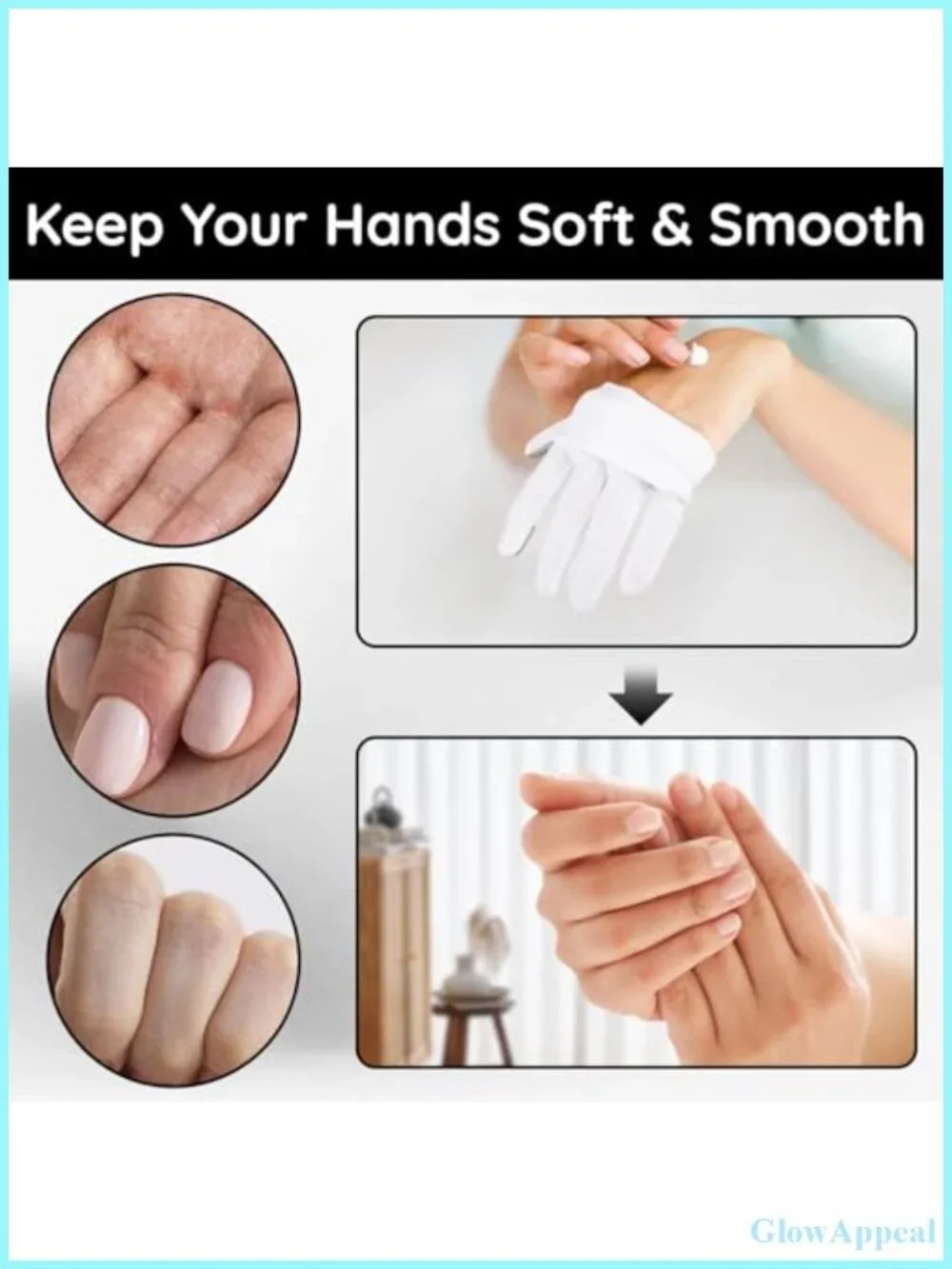 8 Pairs White Cotton Gloves with Touchscreen Fingers - Medium, Moisturizing